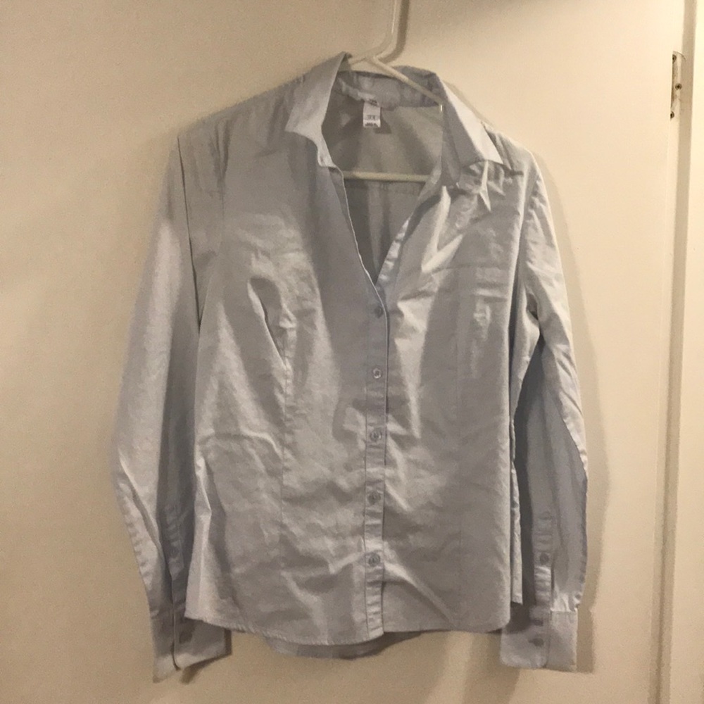H&M pale blue lightweight shirt